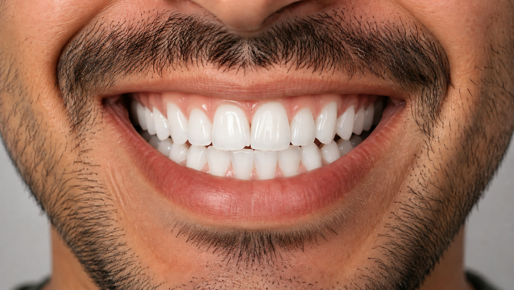 After Zoom teeth whitening at The American Medical Center